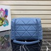 Prada small nappa leather spectrum bag in blue