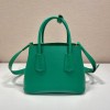 Prada Green Saffiano Leather Mini Galleria Tote Bag