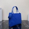 Prada Leather Tote Bag in blue 1bg382