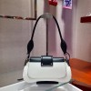 Prada White & Black Sidonie Shoulder Bag