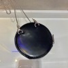 Prada mini black leather pouch bag