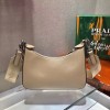Prada Re-Edition 2005 Saffiano beige leather bag - silver 1BH204