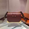 Prada Cahier red leather 1BD045 shoulder bag