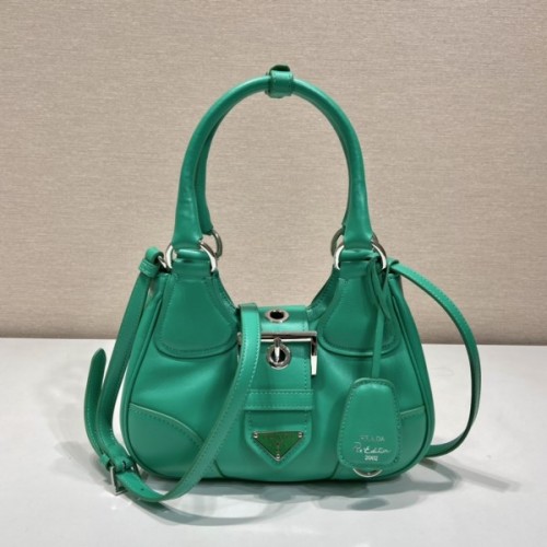 Prada Moon padded green nappa leather bag