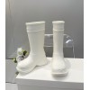 Balenciaga White Crocs High Boots