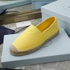 Prada Yellow cotton drill espadrilles