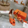 Hermes orange heels