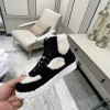 Chanel High Top Shearling Sneakers