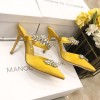 Manolo Blahnik Yellow Heeled Sandals