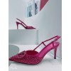 Valentino pink crystal heels