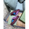 Gucci denim flatform slippers
