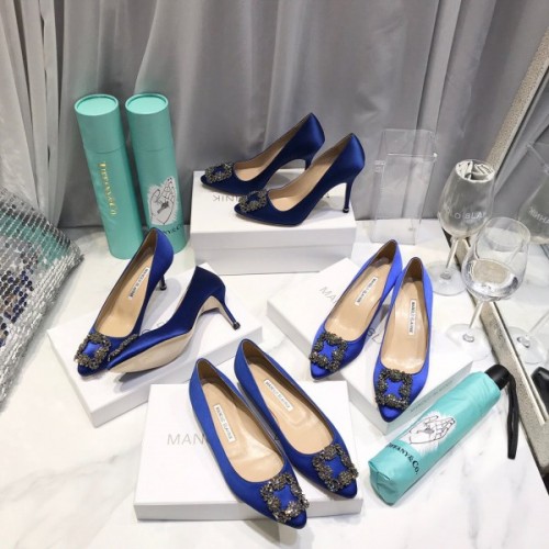 Manolo Blahnik Blue Heels (2cm/6.5cm/8.5cm/10cm)