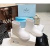 Prada rubber white boots