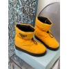 Prada padded nylon yellow boot