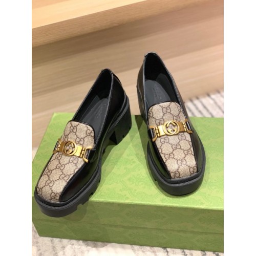 GUCCI GG leather loafers 01