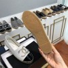 Chanel White Espadrilles Flats