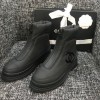 Chanel boots black / white