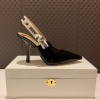 Dior Slingback black patent leather heels (2cm/ 6.5cm/ 9cm)