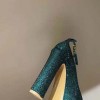 Valentino Garavani Green Tan-Go Pump with Crystals 155mm Heels