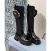 Prada high black patent leather boot