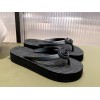Gucci black GG slippers