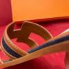 Hermes denim slippers 02