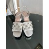 Gucci Interlocking G Studs White Heels