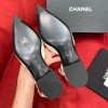 Chanel white flats