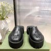 GUCCI Off-White Black Rubber GG Loafers