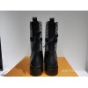LV black monogram high boots