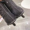 Prada black glitter boots