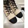 Chanel brown leather boots