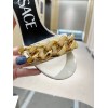 Versace white heeled sandals