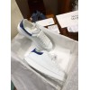 ALEXANDER MQUEEN Platform Trainers Blue Snake Effect