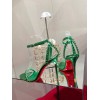 Christian Louboutin So Me 100Green Ankle Strap Heel