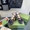 Gucci Black Interlocking G Studs 15cm Heel