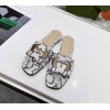 Gucci GG snake skin slippers