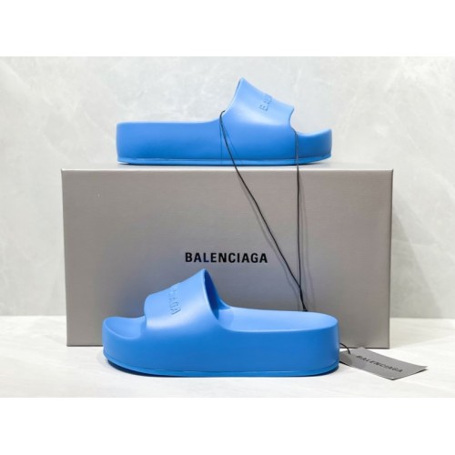 Balenciaga Chunky blue slide sandal