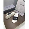 Balenciaga white/ black slippers