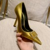 Versace Medusa gold pumps