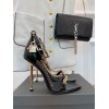 Tom Ford Padlock Chain Black patent heels