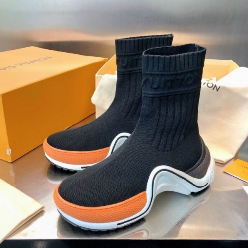 Louis Vuitton orange boots