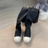 Rick Owens high top leather sneakers