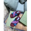 Gucci denim flatform slippers