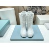 Prada Moon white boots