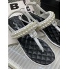 Chanel pearl white sandals