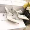 Manolo Blahnik White Heeled Sandals