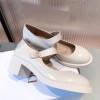 Dior D-Doll White Shiny Calfskin Pump