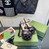 Gucci Black Interlocking G Studs 15cm Heel