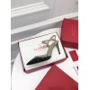 Valentino black patent heels 10cm